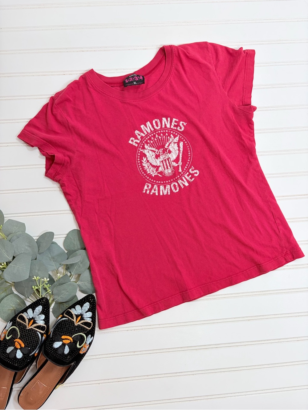Ramones 1234 Short Sleeve Band Tee Shirt